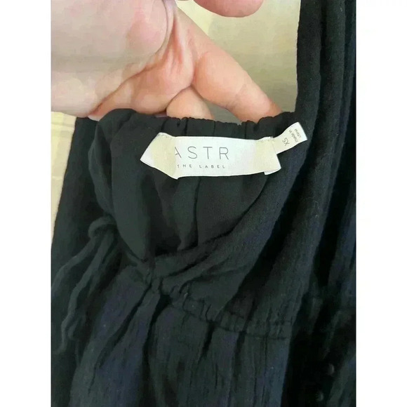 ASTR The Label Maxi Dress Black Adjustable Straps  Open Back Lined Size XS - Picture 6 of 7